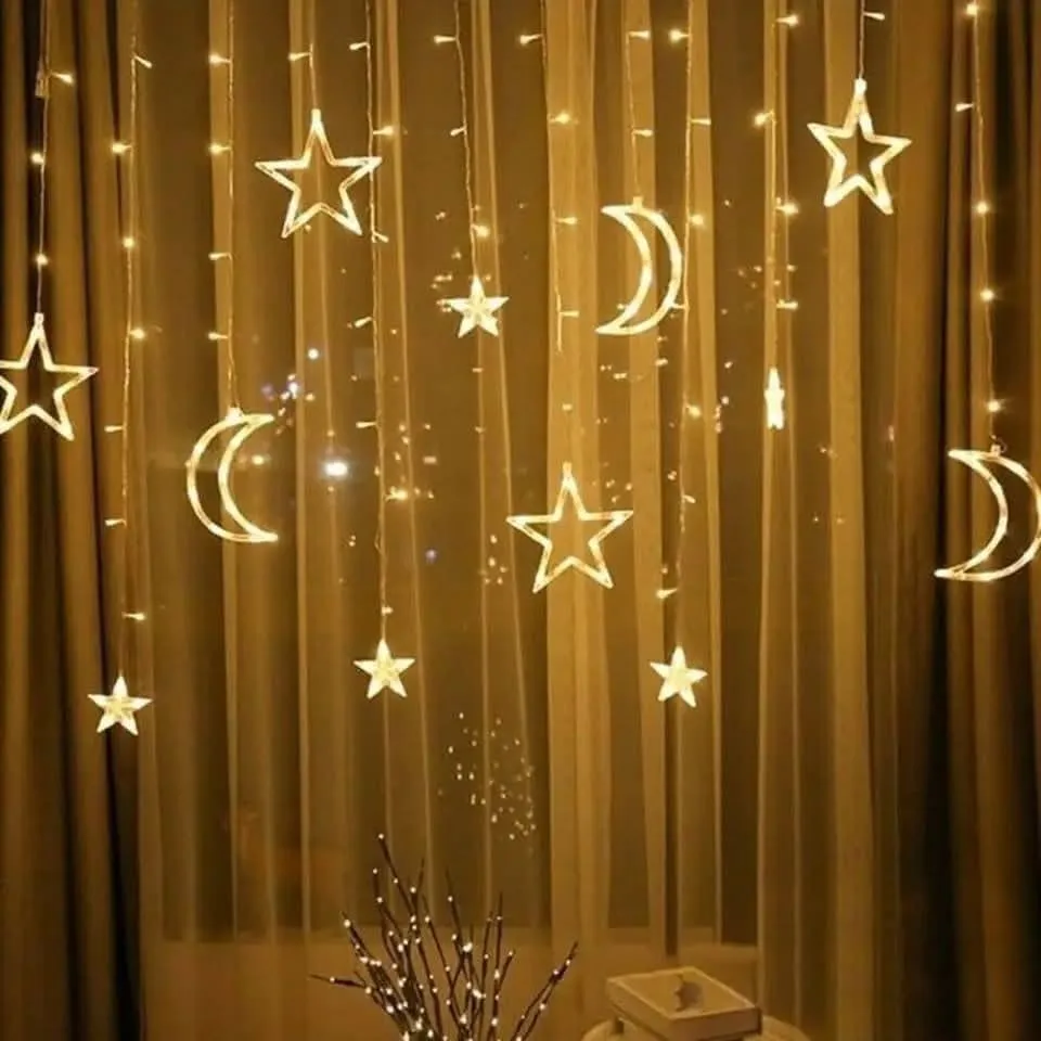 Guirlande LED Ramadan 3.2m - 100 lampes jaunes